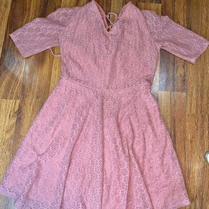 Pink western kid dress ,antique like new